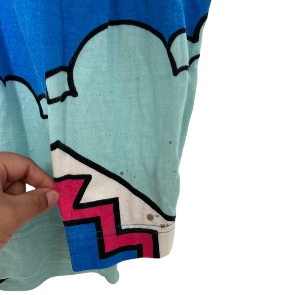 VTG 1987 Peter Max Neo Max New Atlantis / Playing Clouds Long Sleeve Shirt Small - Picture 13 of 16